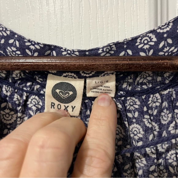 Roxy blue loose and flowy dress size large - Picture 7 of 10